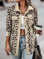Stephanie Full Size Leopard Buttoned Casual Jacket - Vestir en Moda