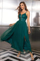 Susanna Spaghetti Strap Slit Mesh Awesome Dress - Vestir en Moda