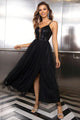 Susanna Spaghetti Strap Slit Mesh Awesome Dress - Vestir en Moda