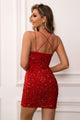 Tessa Sequin Double-Strap Bodycon Clubwear Dress - Vestir en Moda