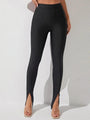 Valeria Fashion Slit High Waist Slit Skinny Pants - Vestir en Moda