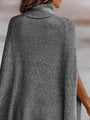 Yahaira Turtleneck Dolman Sleeve Poncho Sweater - Vestir en Moda